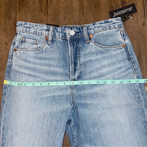 BLANK NYC Ankle Crop Jean Womens 25 Baxter High Rise Ripped Ribcage Straight Leg - Picture 8 of 14